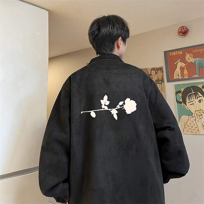 麂皮绒夹克男大码立领褂子外套JK85360-P68加绒款-P78,男装夹克,电商A040