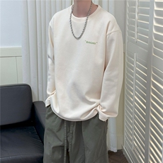 现货-2025立秋新款圆领套头卫衣男潮牌重磅长袖A351-AT2513-P50，男装卫衣，电商A351