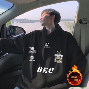 抖音得物供货 可提供视频 秋冬重磅美式宽松连帽卫衣WKD35图片