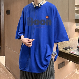 华夫格t恤男短袖男大码五分袖 HT73406-P22图片