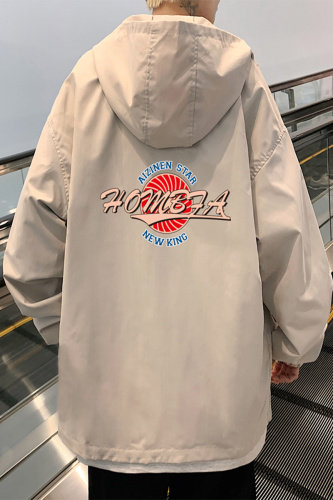 ！春秋新款港风休闲连帽夹克男宽松外套男装DJK262-P45,男装夹克,电商B371