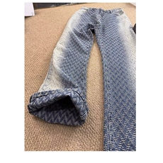 【有货】DA413-P50高质量渐变提花满印显瘦宽松百搭牛仔裤男女，男装牛仔裤，星座603-2
