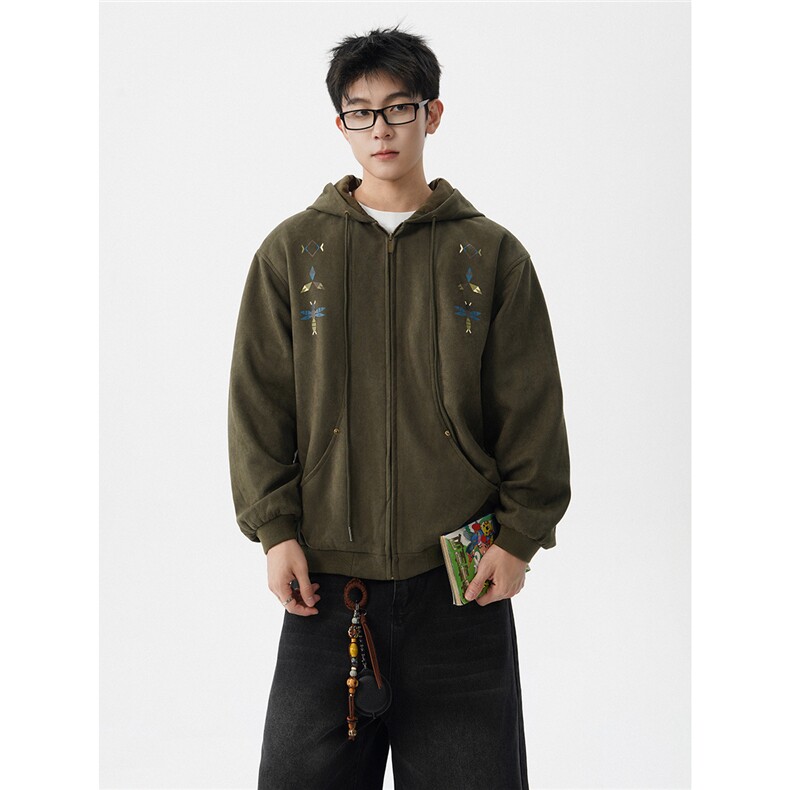 8XL-M特大码秋冬机能夹克外套冲锋衣百搭潮休闲宽松户外WY24P78,男装夹克,电商D206-1