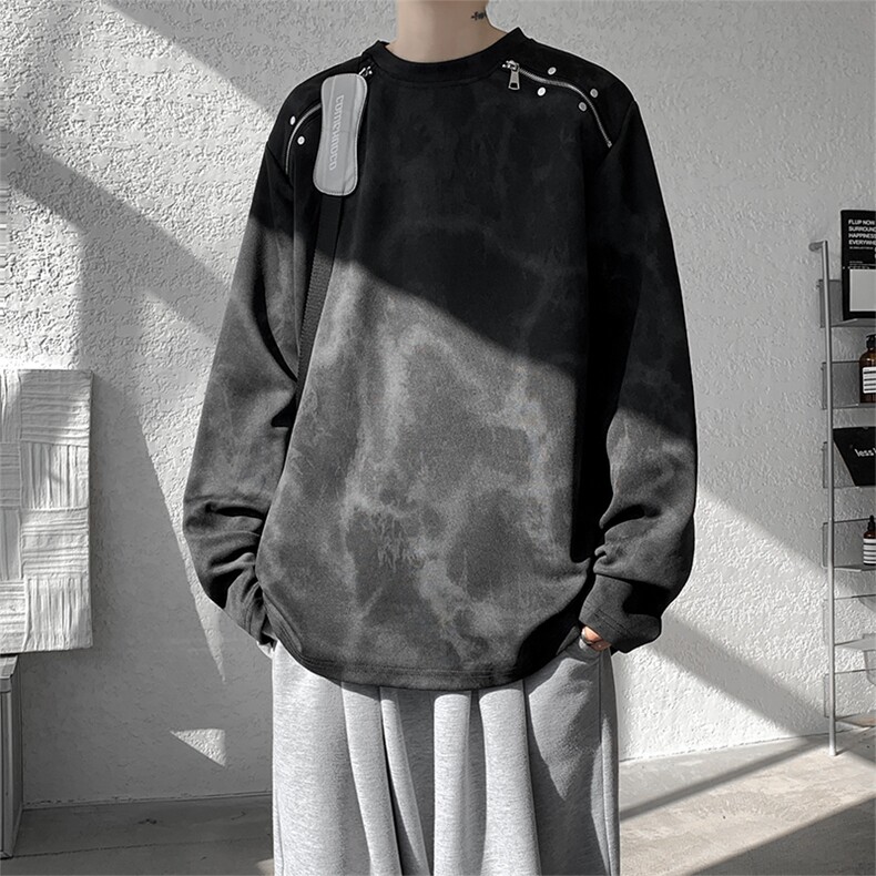 高品质美式机车金属潮流打底春季新款设计新款内搭打底T恤P58，男装T恤，电商B319