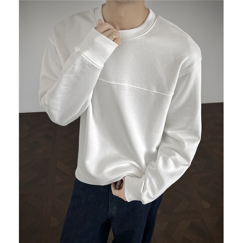 重磅420克boxy短款光板圆领卫衣液态棉爽滑不变形外套男D9882-P47，女装短外套，星座610B-1