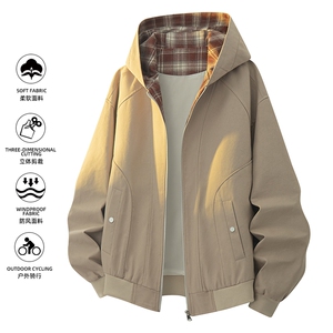 美式重磅高品质夹克假两件开衫外套SY8822特P75控158 大码4-8XL+5图片
