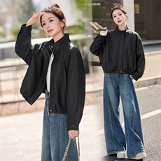 皮衣外套女春秋季2026新款小个子港风复古高级感皮夹克，女装皮衣，秀美人生