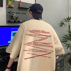 量大优供视频220克美式短袖t恤T3163得物直播有280克品质，男装T恤，电商A486