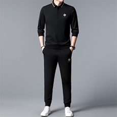 S30777-2钱塘2020-2商务休闲新款冬季厚款中年男士套装P132，男装休闲套装，钱塘207-2