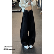 美式复古cleanfit弯刀牛仔裤男女新款宽松直筒阔腿裤LT88988-P45，男装牛仔裤，星座1008