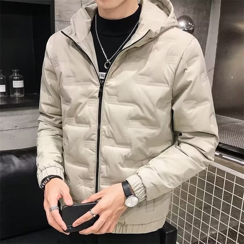 连帽羽绒服男士短款冬天年新款冬季潮牌潮流帅气加厚冬装外套,男装羽绒服,星座1013-1