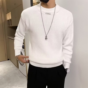 韩式毛衣男秋冬季针织衫男士2026新款潮牌长袖内搭打底衫S603/P70图片