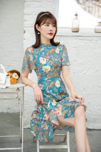 现货夏季旗袍连衣裙，女装婚纱/旗袍/礼服，爽靓爽