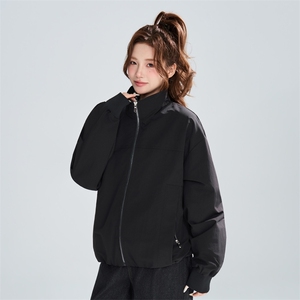 宽松立领拉链外套女春秋休闲潮流百搭设计感夹克XZ309 JK8002 P72图片