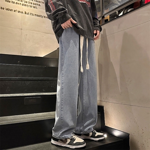 2023港风男士水洗做旧牛仔裤男抖音品质XZ914-6-G13-P35控价58图片