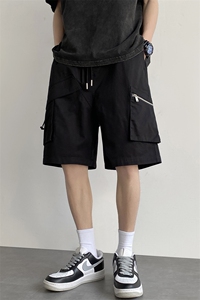 2025夏季新款美式高街工装裤短裤潮男休闲裤五分裤DK1373-P45控68图片