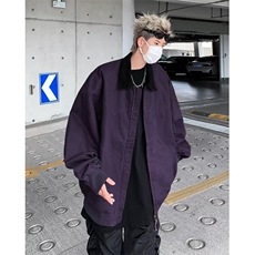 夹克男士韩版潮流拼接领子高街帅气百搭2024秋冬ins外套W9319-P65，男装夹克，星座813-2