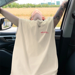 可48小时发货支持抖音得物来样二开240克重磅美式纯棉背心无袖t恤图片