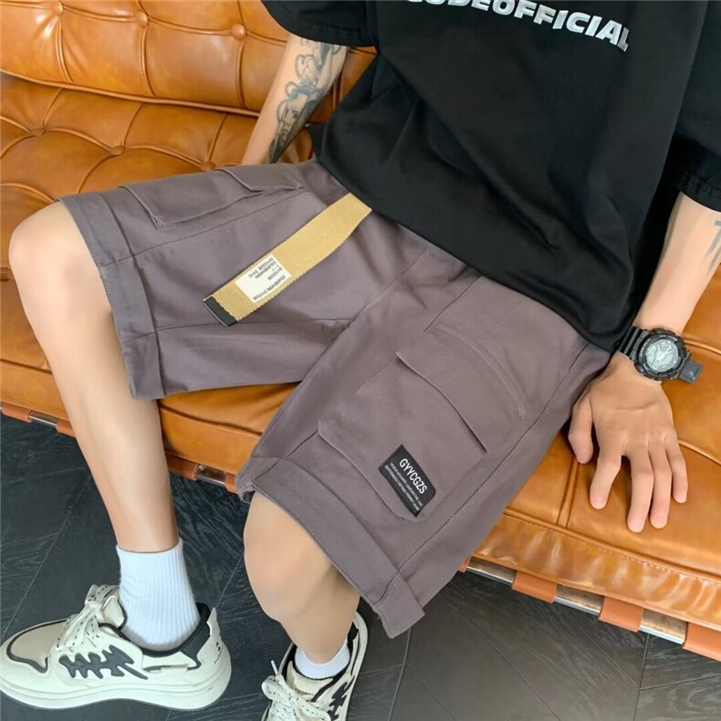 夏季纯棉高品质短裤送腰带休闲口袋短裤DK923p38,男装牛仔裤,星座1013