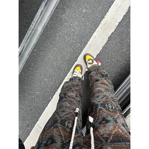 聚酯纤维 YK86029-P43 控79抖音复合加厚民族风裤子秋款图片