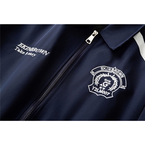 1美式学院风刺绣设计大码M-5XL立体白底棒球服夹克JK78073P79控图片