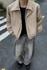 26春款立体剪裁经典松弛感夹克复古工装风短外套HY826P75控118，男装夹克，电商A102B