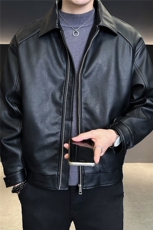 新标90绒皮夹克羽绒服男冬季2025新款翻领外套A313-8666-P255，男装夹克，电商A313