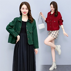 2025春秋季短款工装潮品藏肉显瘦插肩袖牛仔外套女休闲，女装短外套，水衣源