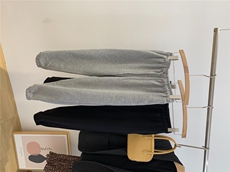 磨毛卫裤，裤型，女装休闲裤，素妮