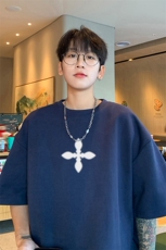 230g重磅纯棉!夏季短袖t恤男半袖男NT200-特P19控38，男装T恤，电商B367