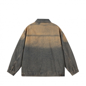 25春季新款复古做旧水洗宽松工装牛仔夹克外套 N8852/P118148图片