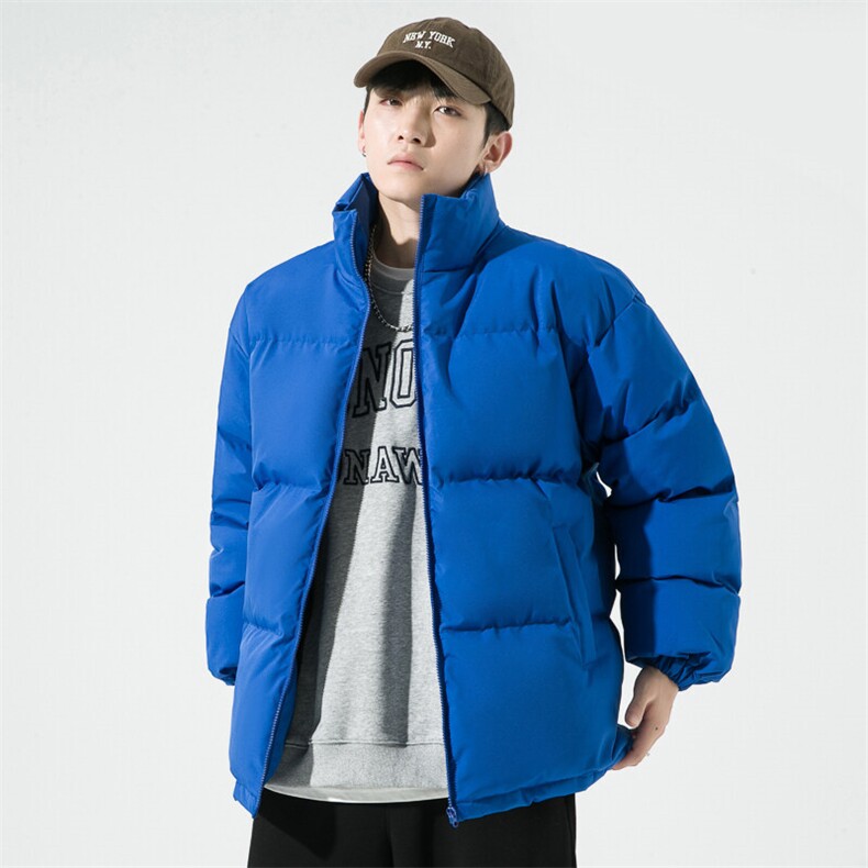 纯色冬季立领棉衣男潮流加厚棉服棉袄A266-P03-P30特批黑色P35,男装棉衣,电商A266