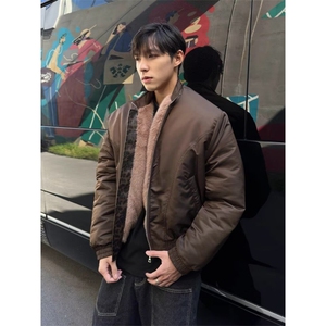 网图 美潮三幻蛇仿兔毛boxy版飞行员夹克棉服 W1936/特P98图片