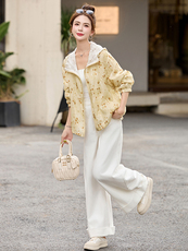 现货2025夏装新款新中式印花防晒衣外套，女装防晒衣，依万里