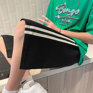 K7010-特P35休闲时尚侧边条纹短裤男夏季薄款宽松直筒休闲短裤图片