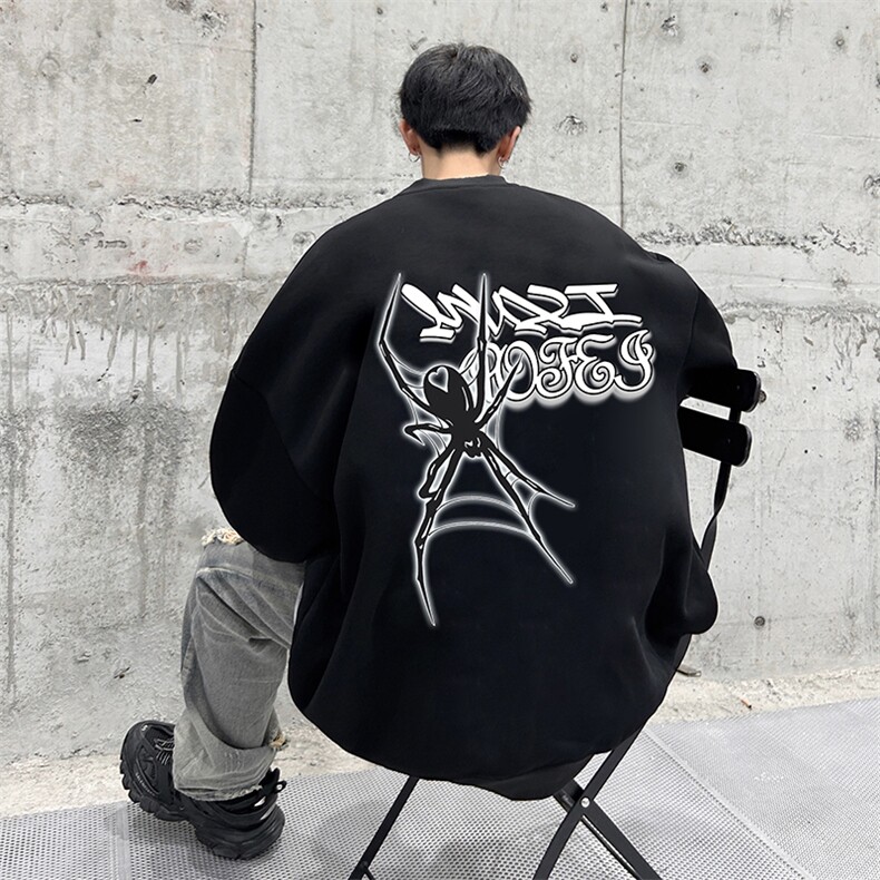 抖音供货、复合重磅360克现货圆领卫衣宽松D223A-YL2373-特P28,男装卫衣,电商019-1