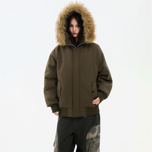 冬季美式cleanfit棉服毛领加绒加厚潮牌撞色棉服外套MY6868-P88图片