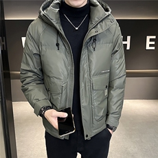 M-4XLB3533436P195红2025标年连帽冬季男士羽绒服加厚外套，男装羽绒服，电商B353
