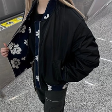 美式复古提花高级感棒球服外套女宽松潮牌痞帅飞行员夹克，男装夹克，星座506A
