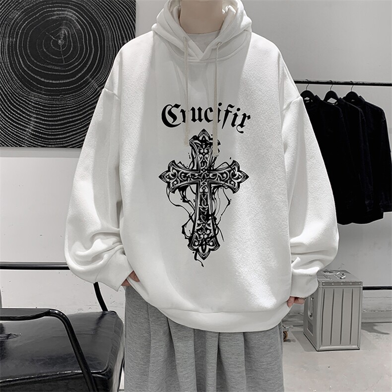 纯棉连帽卫衣男大码运动帽衫宽松薄WY2268-P35图片