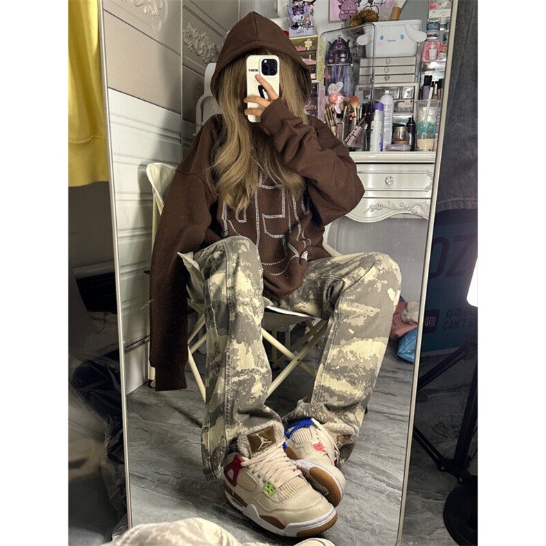 【有货】GG39LL-特P40迷彩牛仔裤男款美式cleanfit裤子,男装牛仔裤,星座1007（原301D）