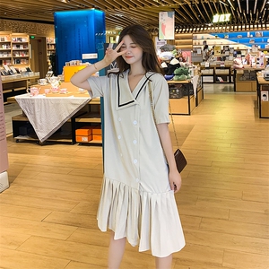 大货8511B-L83 2021夏季新款中长款连衣裙图片