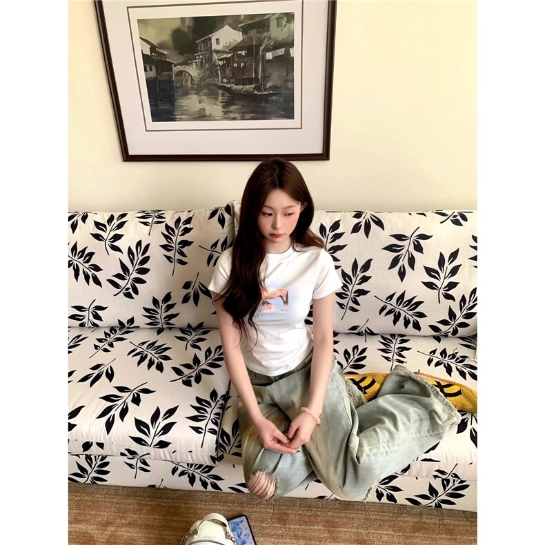 美式高街复古做旧脏脏破洞牛仔裤男女宽松直筒阔腿裤LA4800-P52,男装牛仔裤,星座1008