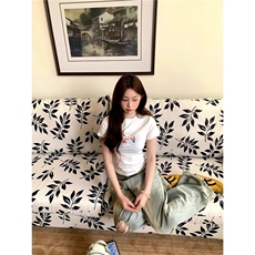 美式高街复古做旧脏脏破洞牛仔裤男女宽松直筒阔腿裤LA4800-P52，男装牛仔裤，星座1008