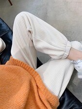 灯芯绒加绒加厚长裤，其它，驿谷