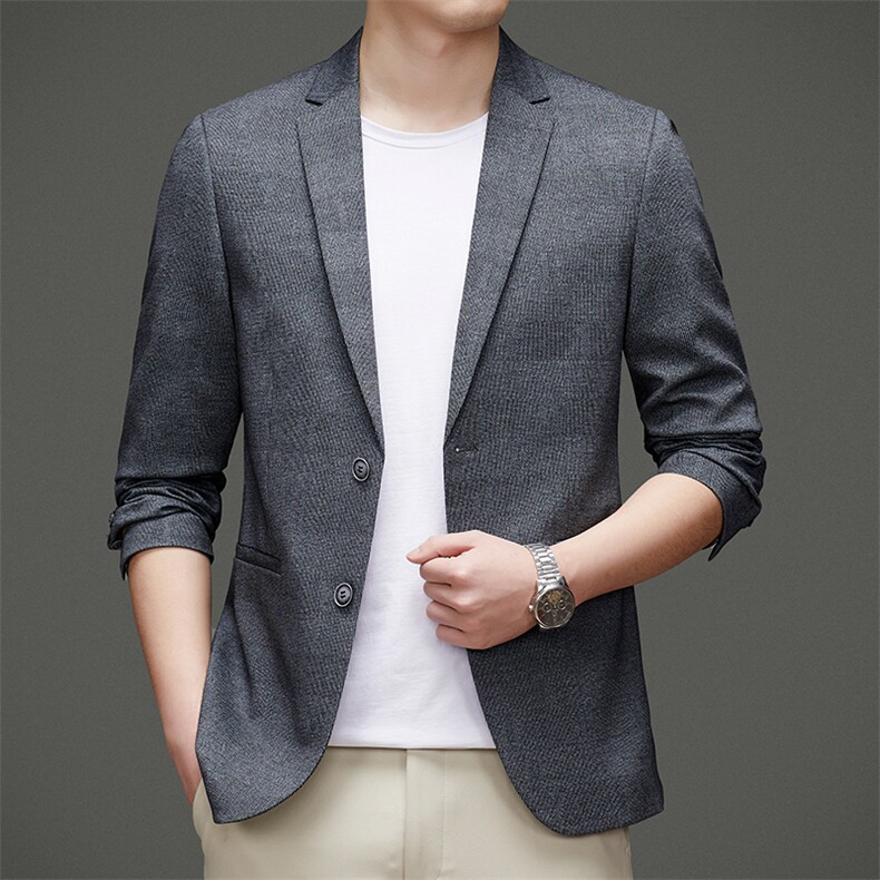DJ2297钱塘2020-3秋冬季新款时尚休闲简约中年男士西服外套P147,男装西服,钱塘207-3