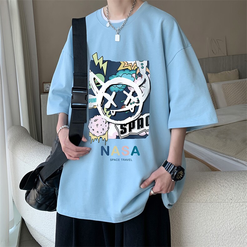 230g重磅纯棉短袖t恤男大码半袖半截袖DX17275-P20,男装T恤,电商A040
