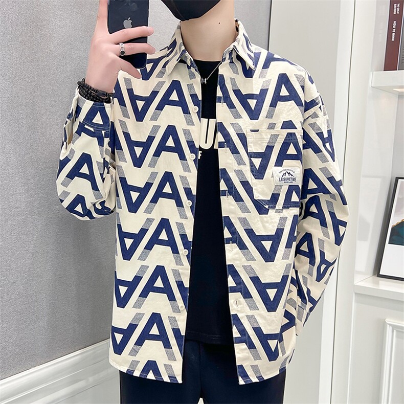 1506/QC30160/P36灯芯绒衬衫男士套装春秋季穿搭配休闲三件套,男装衬衫,星座1506