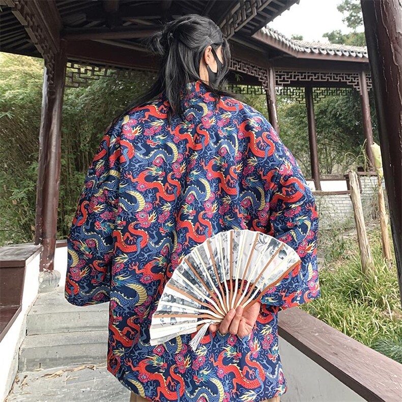 24夏季 大码新中式防晒服道袍男女开衫道袍披风汉服外套 F20/P40图片