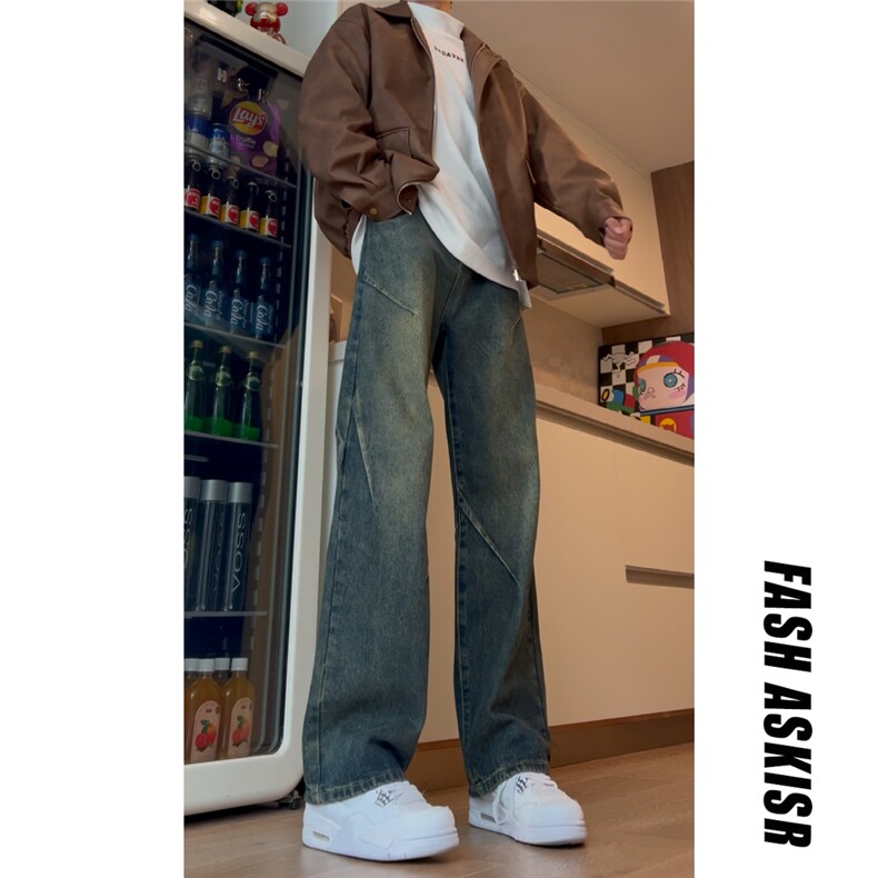 抖音得物品质百搭牛仔裤212-2-DY181-特P60，男装牛仔裤，星座808A-1